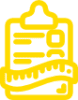 Icoon klembord (geel)